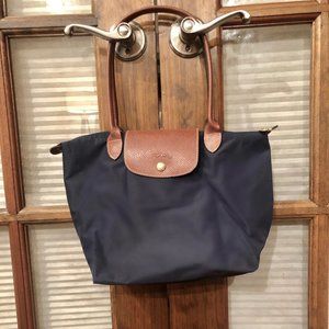 Longchamp Le Pilage Handbag - Navy